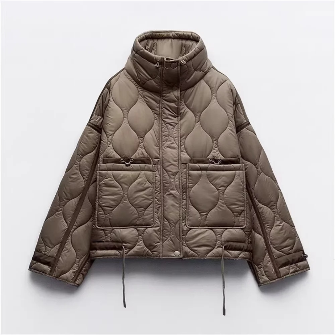 Mantel Damen gesteppt mit Stehkragen & Taschen – ArcticWave Winterjacke