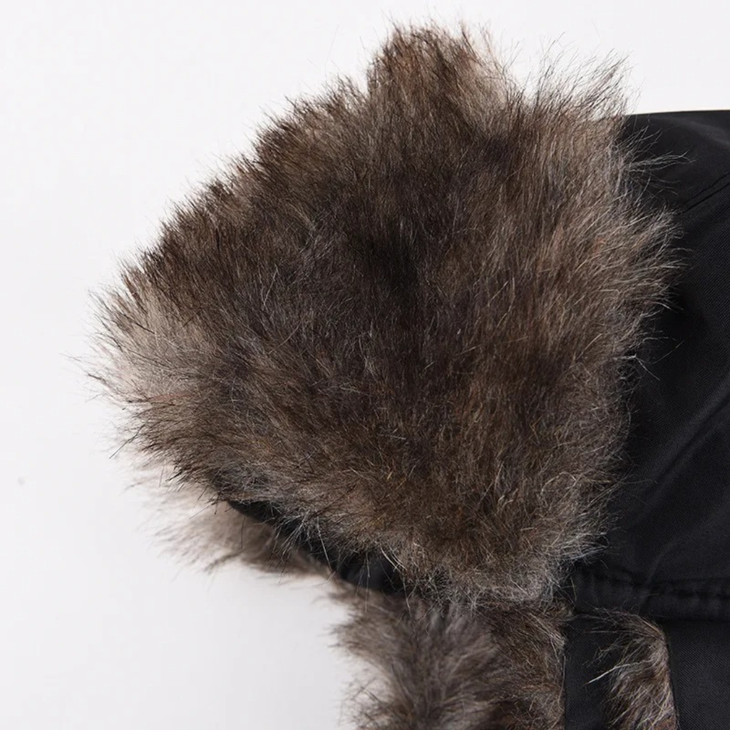 Mütze mit Kunstfell & wasserabweisender Winterwärme – NordFell Aviator