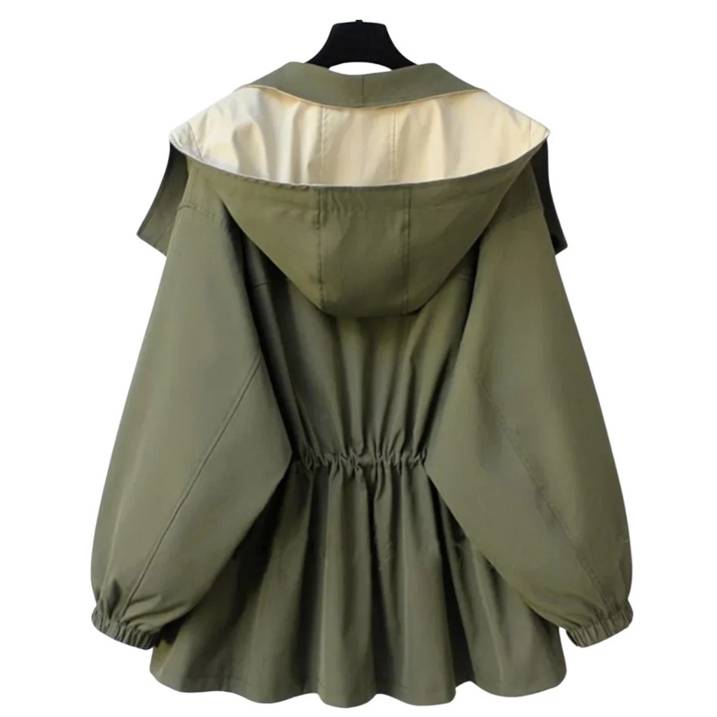 Damen Übergangsjacke mit verstellbarer Taille & leichtem Design – NordBreeze Alva