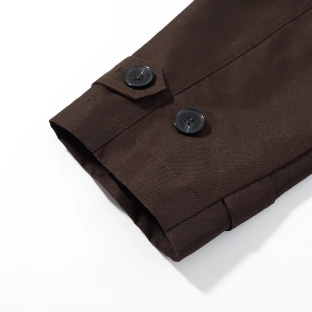 Mantel Damen kurz & doppelt geknöpft mit Umlegekragen – UrbanChic Trench