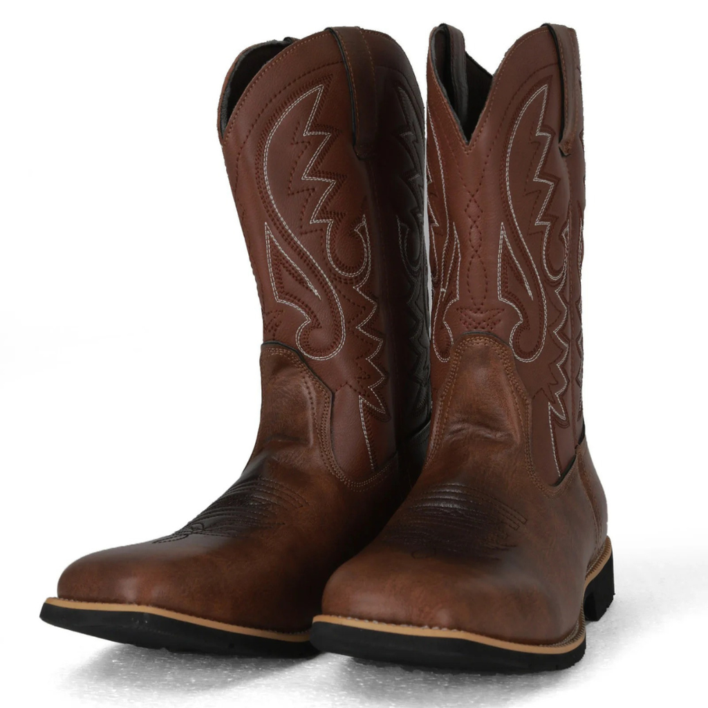 Stiefel im Westernstil mit rutschfester Sohle & Stickerei – RodeoLine Boots