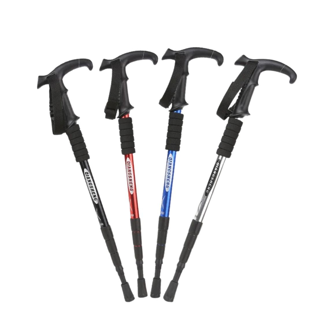 Wanderstock faltbar Aluminium 110 cm – BergFlex 4-teilig