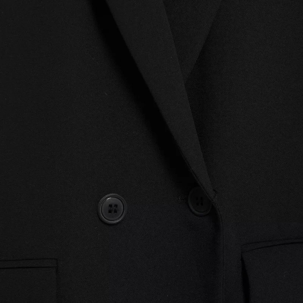 Mantel Damen mit klassischem Reverskragen & Ein-Knopf-Verschluss – LineaForm Blazer