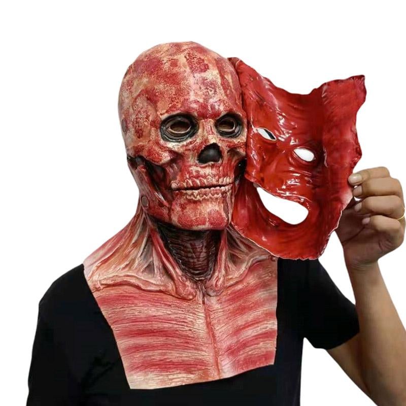 Halloween Doppellagige Totenkopfmaske