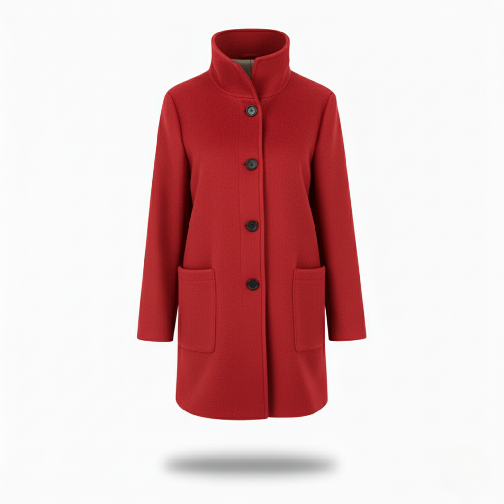 Eleganter Wintermantel Damen lang & warm im Woll-Look – Nordura Coat