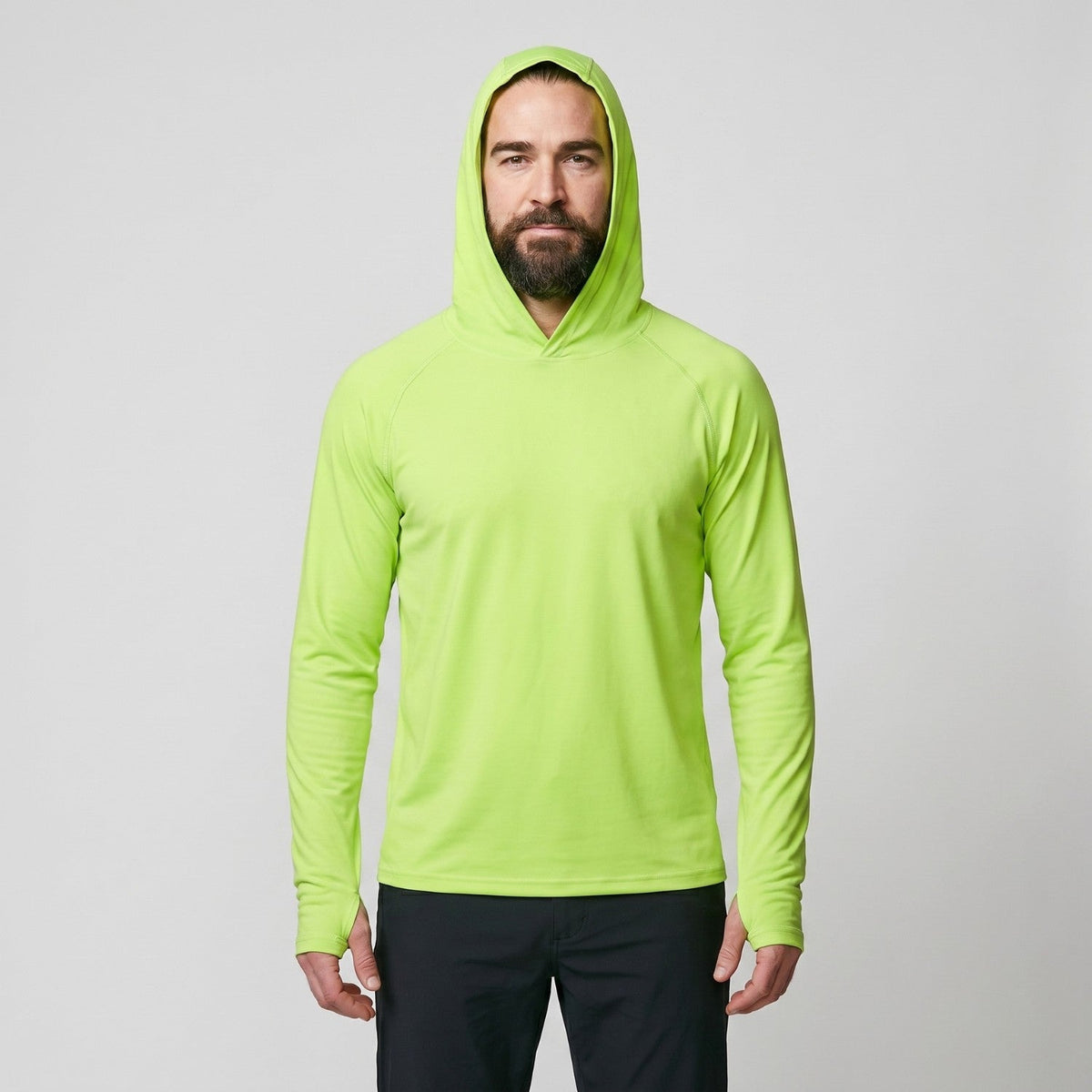 Herren UV-Hoodie UPF 50+ – leicht, schnelltrocknend mit Daumenschlaufen