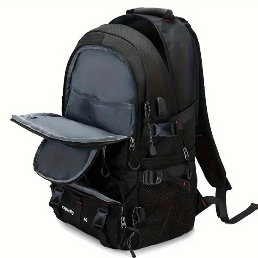Wanderrucksack 40L mit USB-Anschluss – BergTrail Pro
