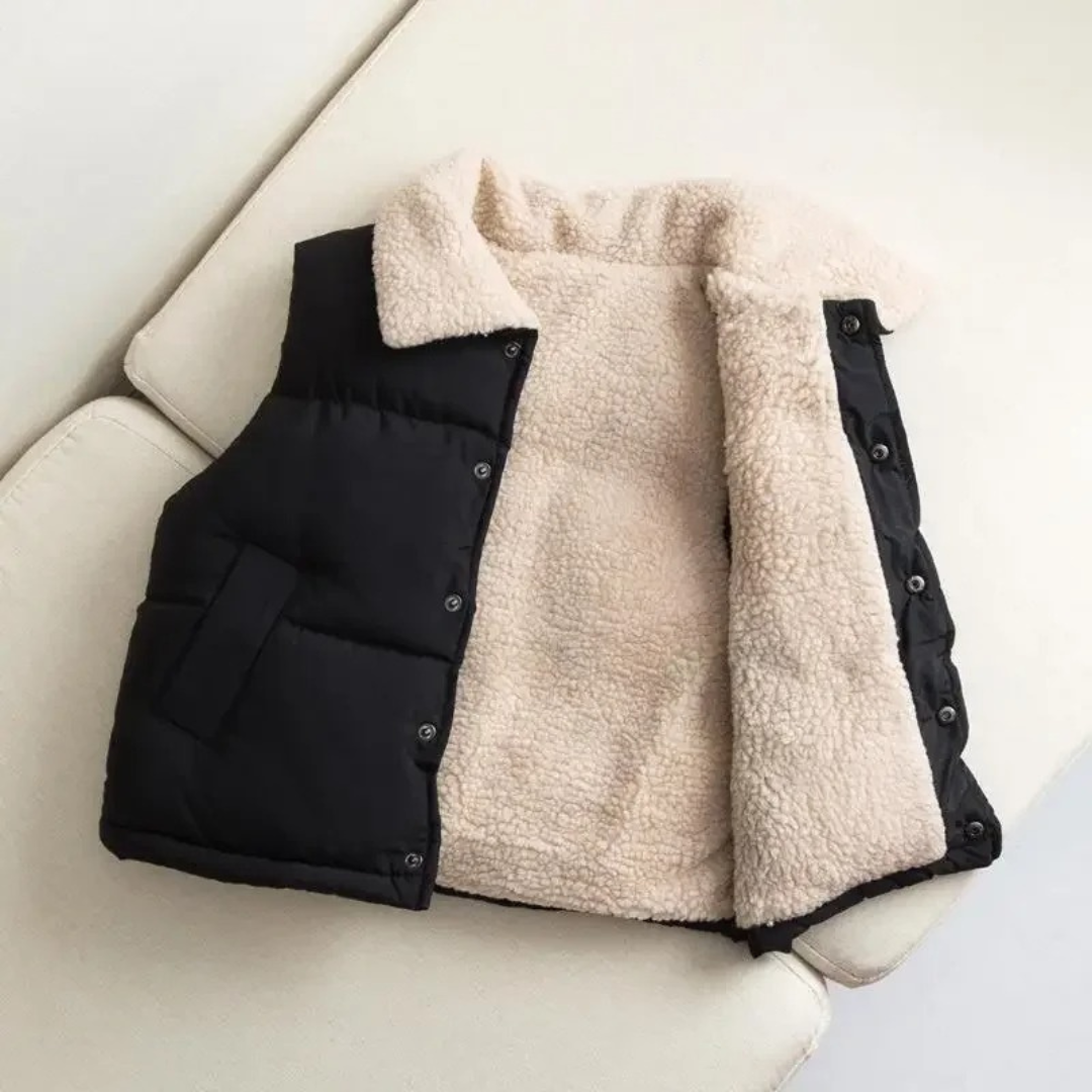 Teddyfleece-Kinderweste für Herbst & Winter – CozyCub Vest