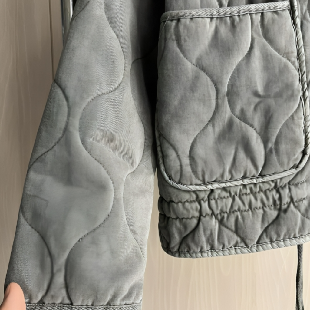 Mantel Damen gesteppt mit hohem Kragen & Taschen – QuiltaWarm Jacke