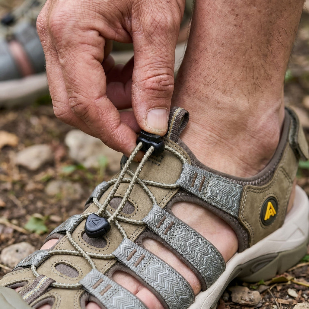 Herren Wandersandalen geschlossene Zehenpartie – Outdoor- und Wassersandalen
