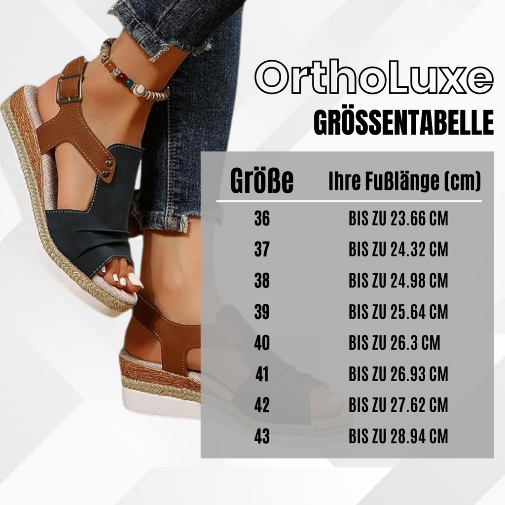 OrthoLuxe -  ergonomische schmerzlindernde Komfort-Sandalen