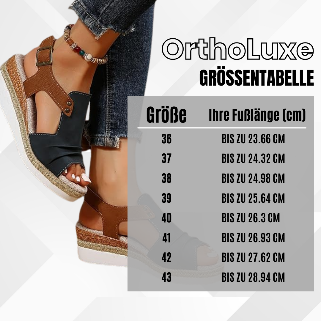 OrthoLuxe -  ergonomische schmerzlindernde Komfort-Sandalen