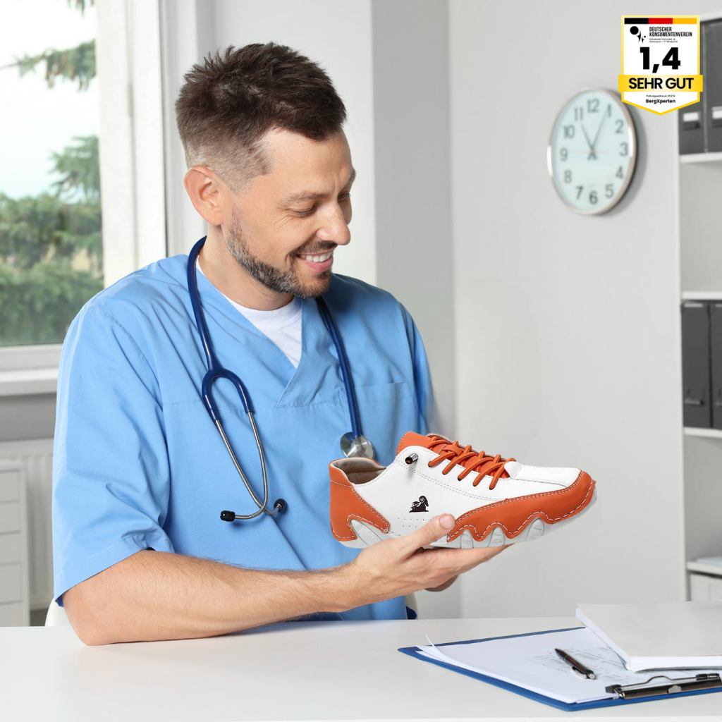 OrthoActive - ergonomische, schmerzlindernde & wasserdichte Leder-Barfußschuhe