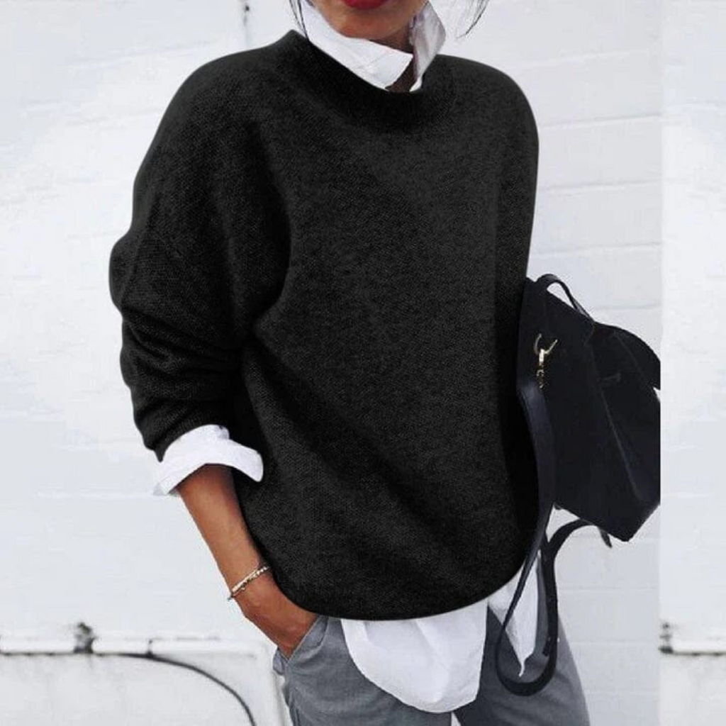Polyester Pullover Damen mit lockerer Passform – Jolanda Knit