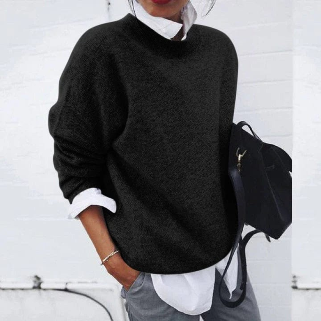 Polyester Pullover Damen mit lockerer Passform – Jolanda Knit