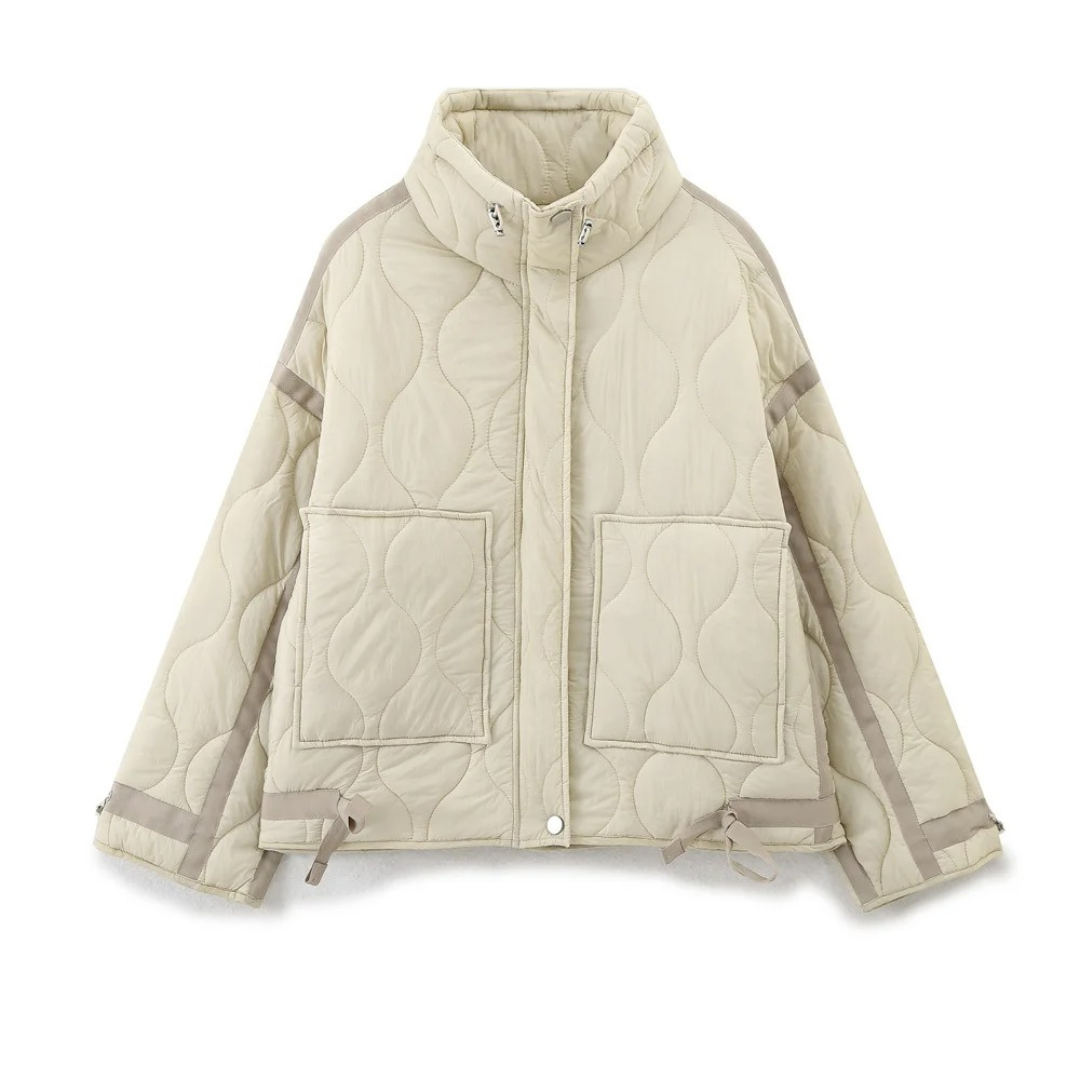 Mantel Damen gesteppt mit Reißverschluss & Taschen – AirSoft Cotton Jacket