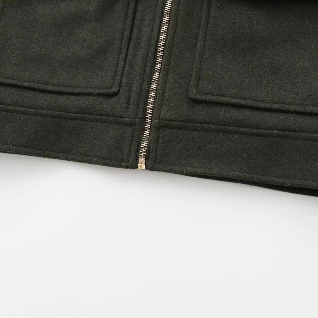 Mantel Damen mit Reißverschluss & Taschen – ZippaChic Kurzjacke
