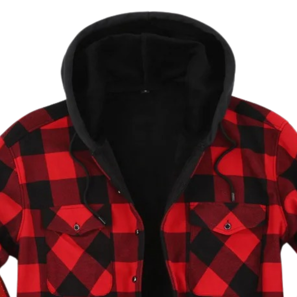 Flanell Pullover mit Reißverschluss – NordFlame Check