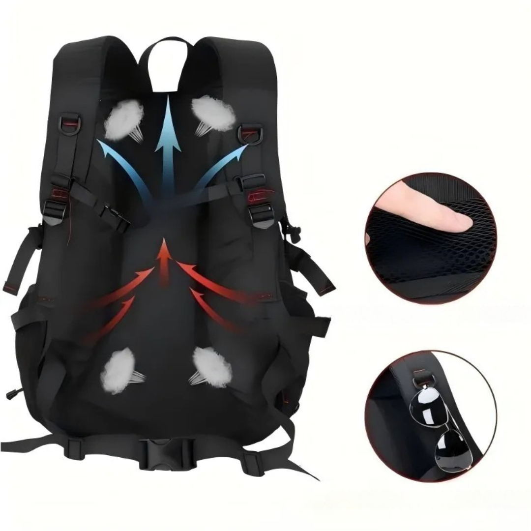 Wanderrucksack 40L mit USB-Anschluss – BergTrail Pro