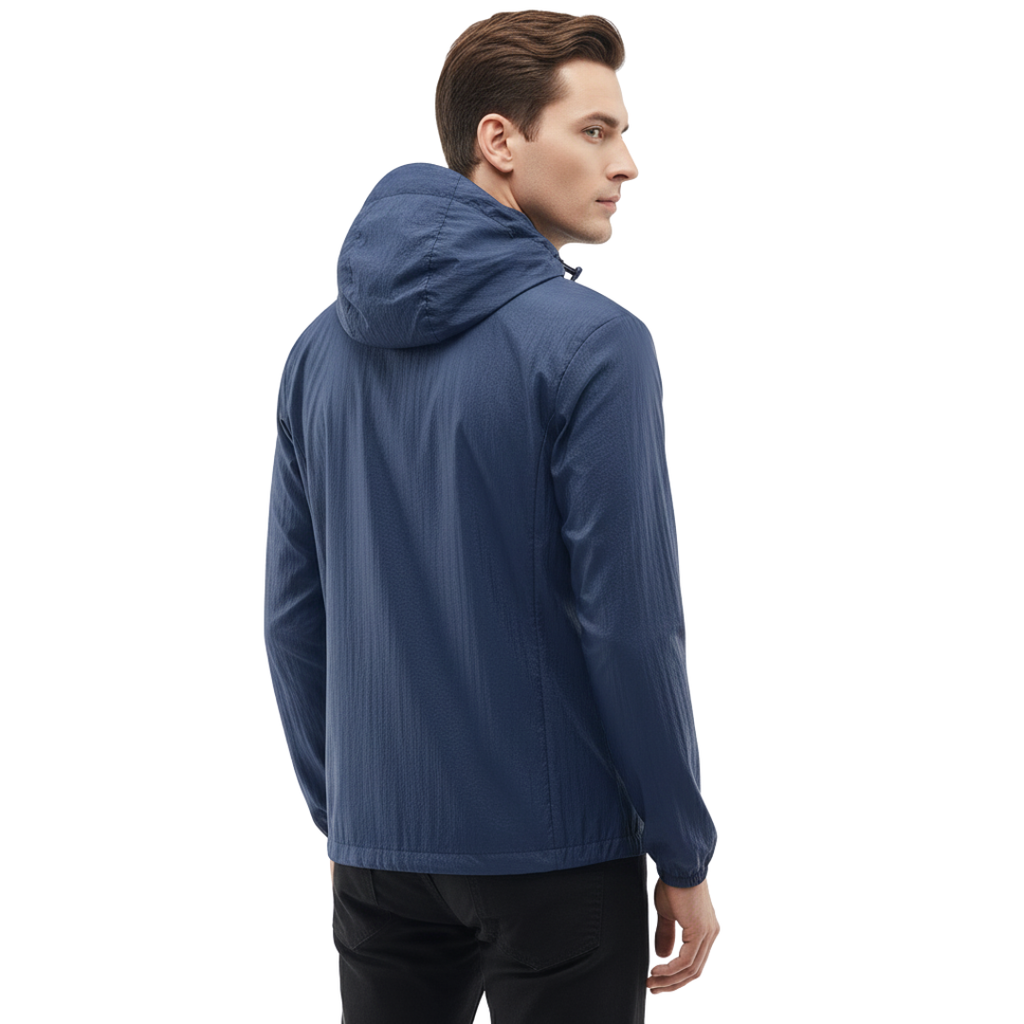 Leichte Herren Windjacke mit Kapuze – Outdoor Jacke