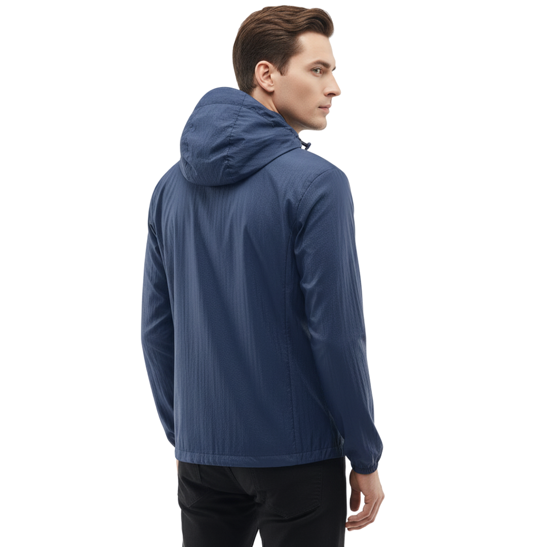 Leichte Herren Windjacke mit Kapuze – Outdoor Jacke