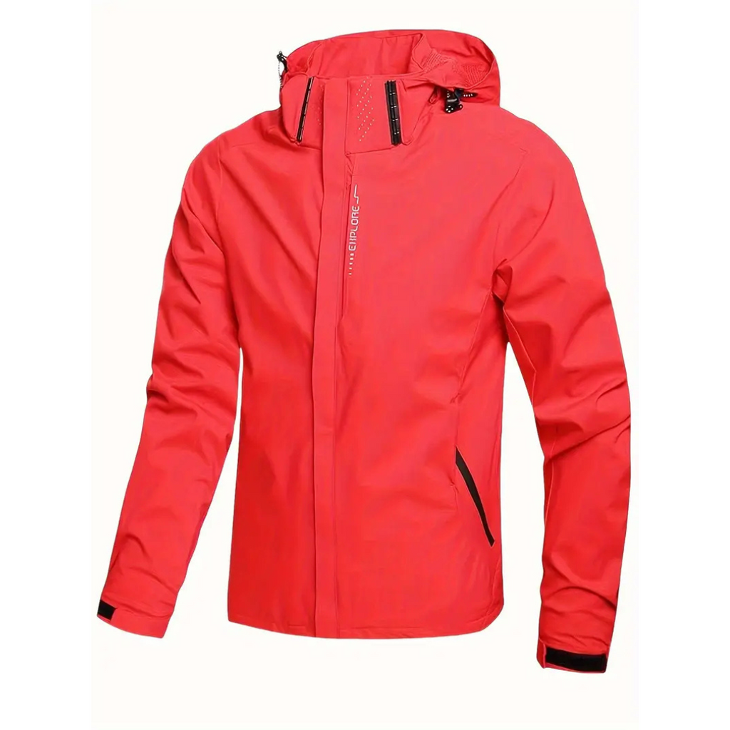 Herren Kapuzen-Wasserdichte Regenjacke – Legere Alltags-Regenjacke für Herren