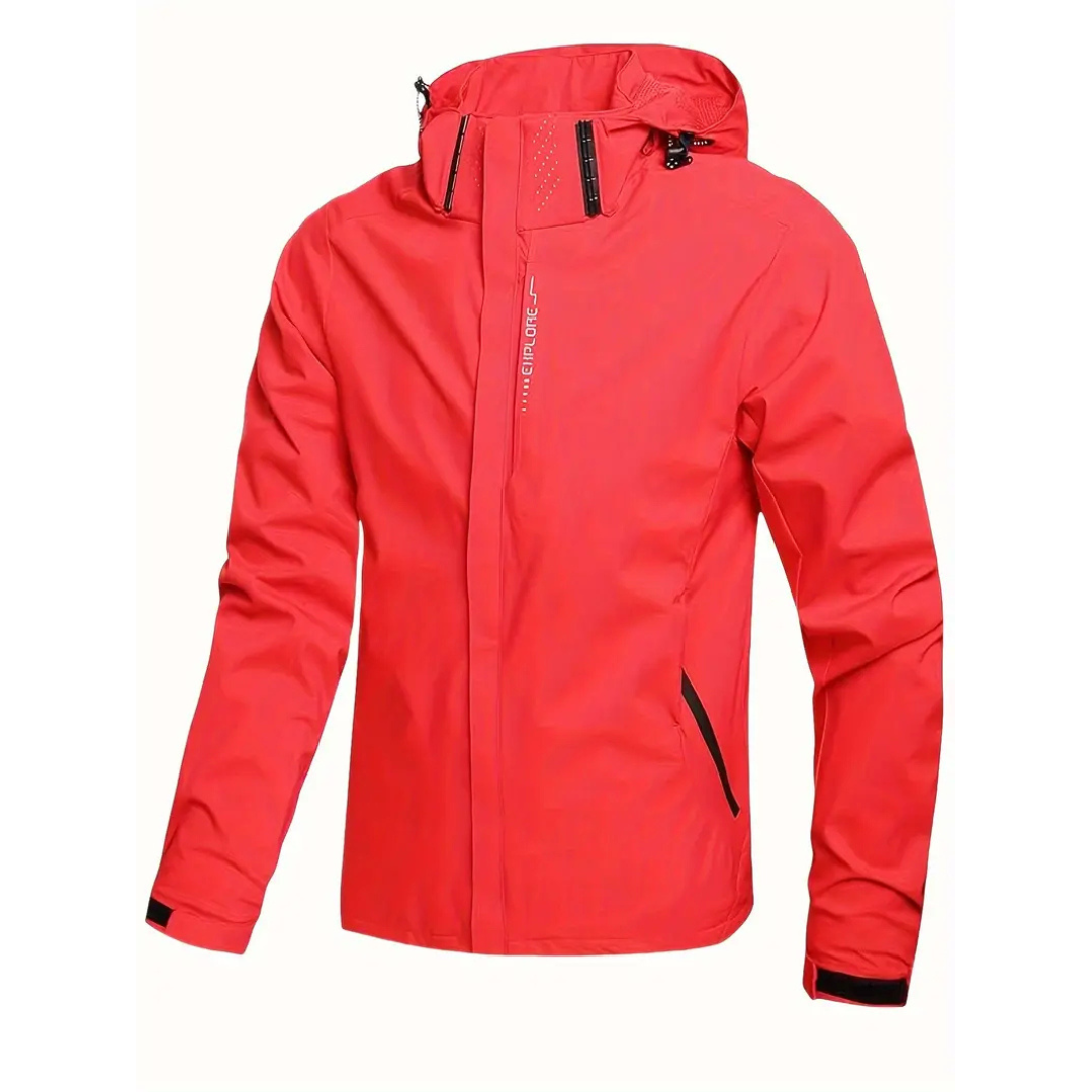 Herren Kapuzen-Wasserdichte Regenjacke – Legere Alltags-Regenjacke für Herren