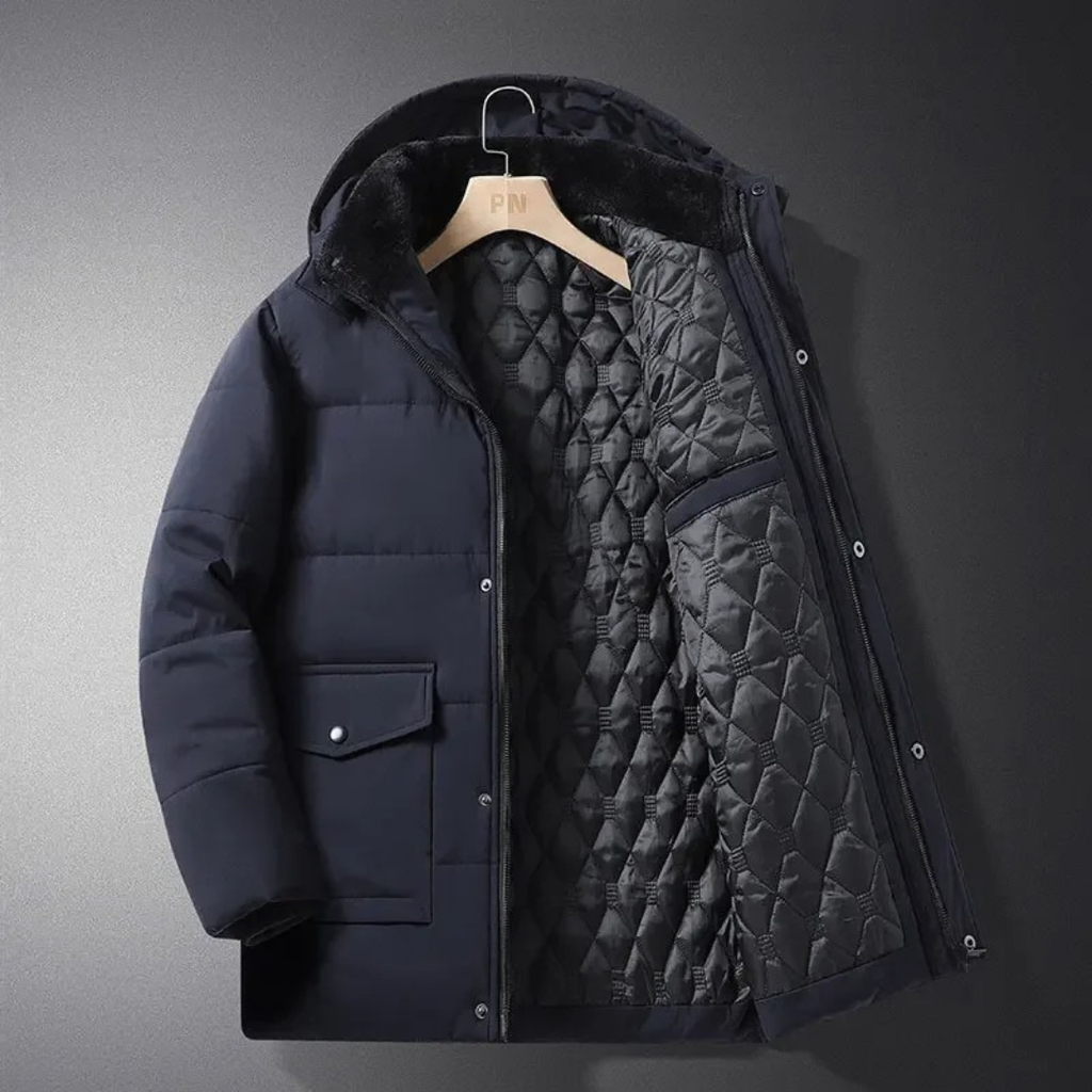 Jacke mit Fleecefutter & Abnehmbarer Kapuze – Nordfell Parka