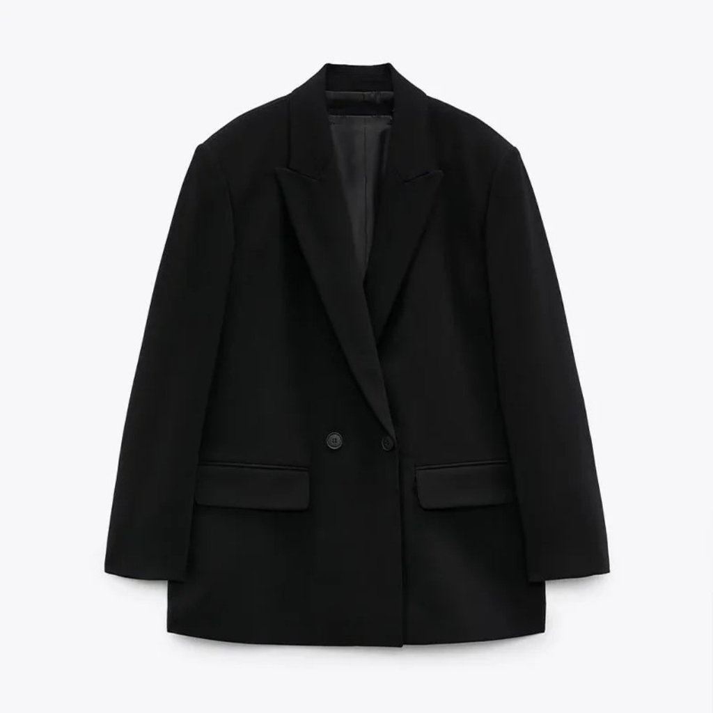 Mantel Damen mit Doppelreihigem Schnitt & Elegantem Office-Look – LioraBlaze Blazer