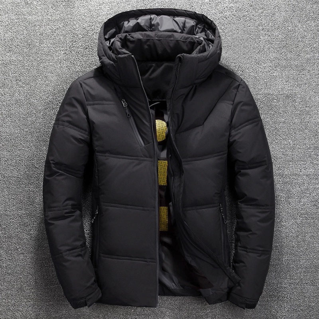 Jacke Herren Winter Warm mit Kapuze & Daunenoptik – NordGlacier Parka