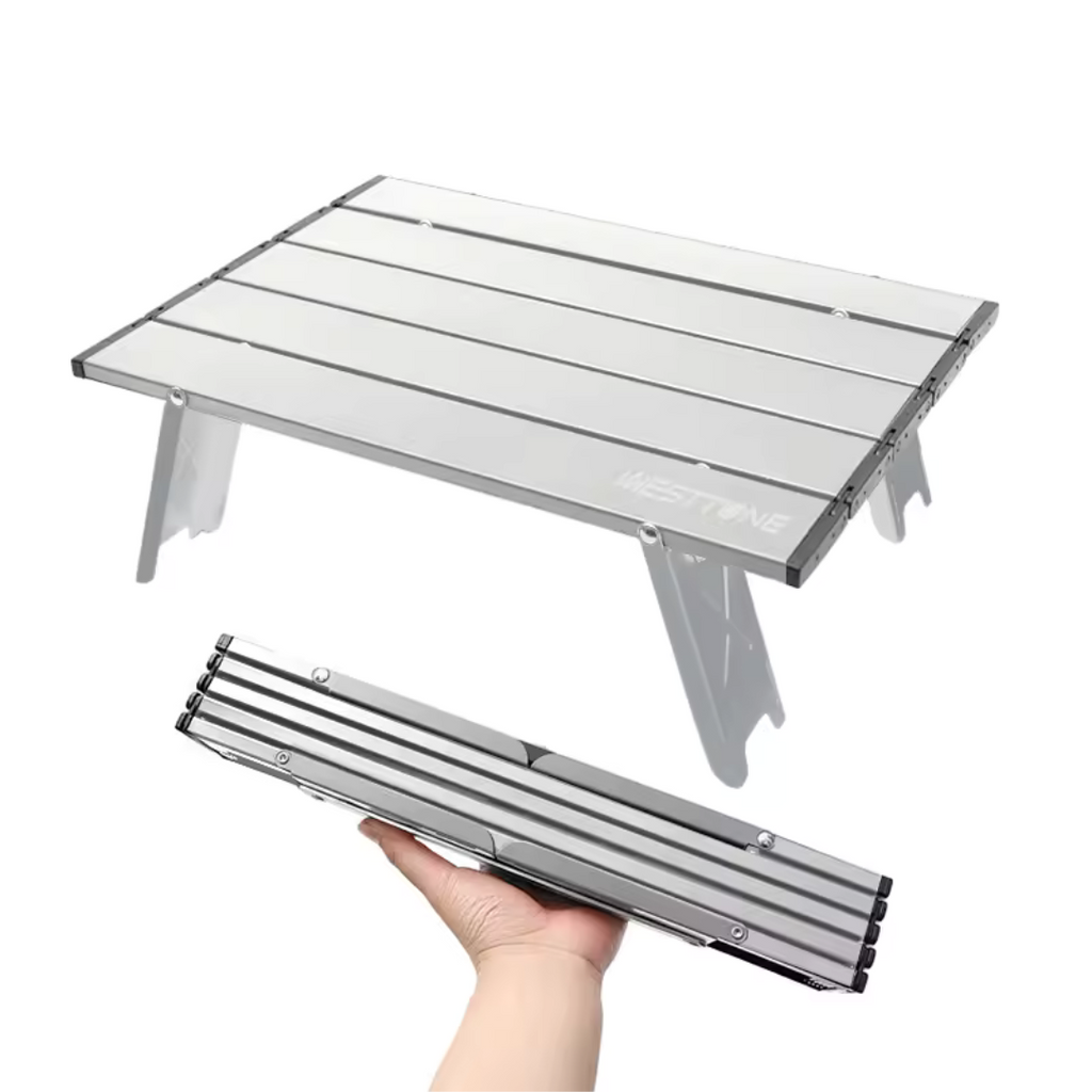 Tragbarer Aluminiumtisch für Camping & Wandern – FaltTisch Kompakt