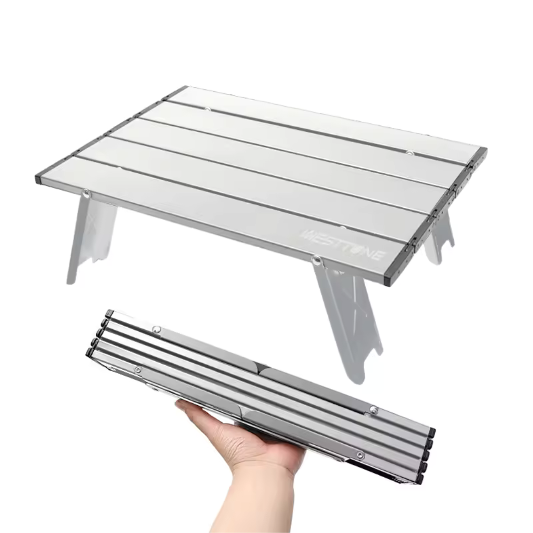 Tragbarer Aluminiumtisch für Camping & Wandern – FaltTisch Kompakt