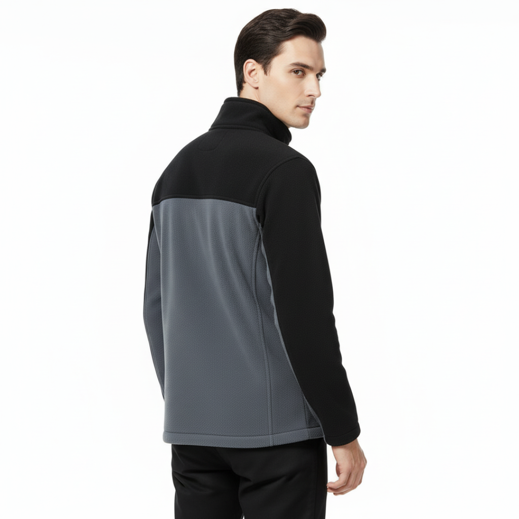 Herren Softshell-Fleecejacke – Thermische Outdoor-Jacke mit Reißverschluss für Herbst & Winter