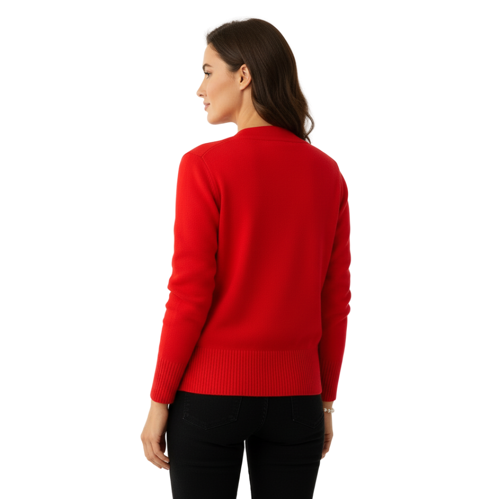 PureCharm V-Ausschnitt-Strickcardigan