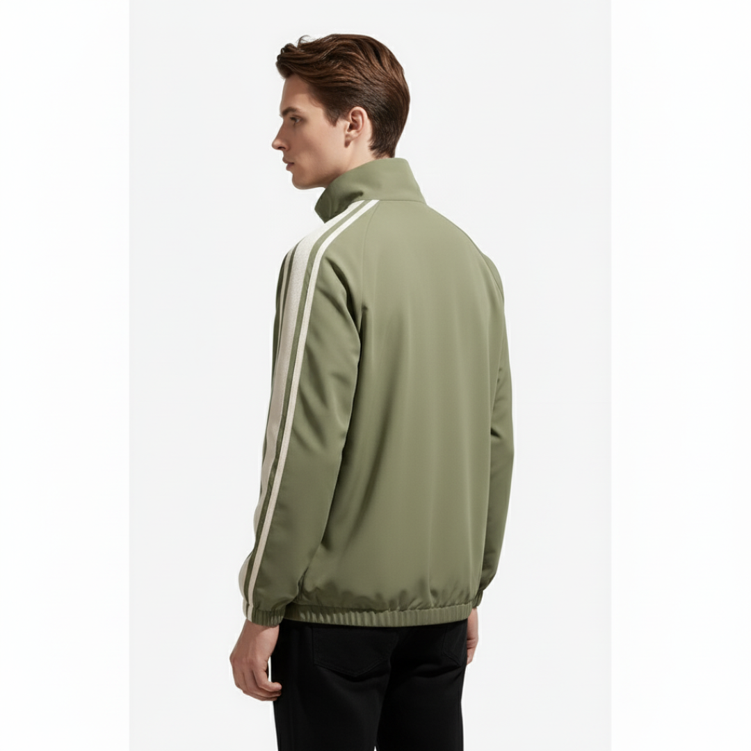 Unisex Winddichte Wende-Trainingsjacke – Reißverschluss-Shell