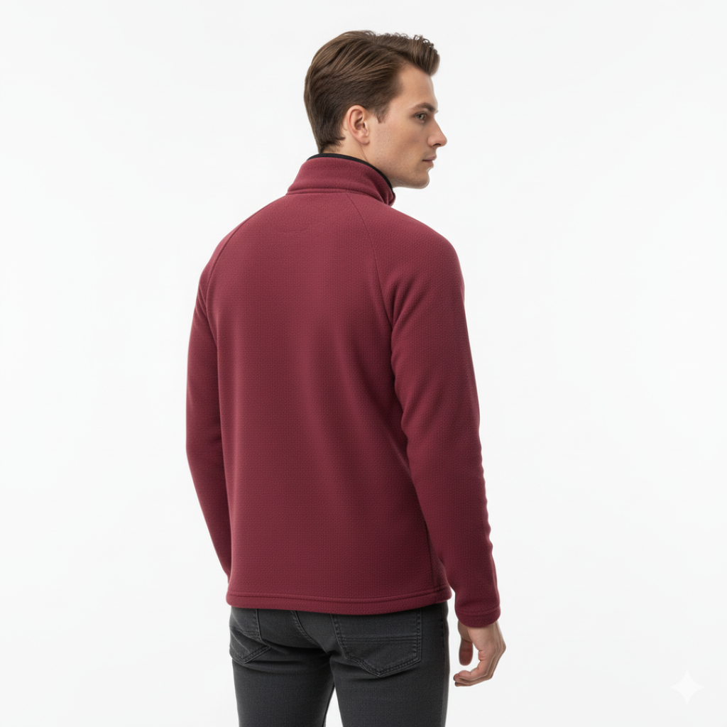 FrostLine Fleece-Pullover mit Halb-Reißverschluss