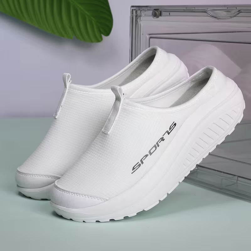 Damen-Komfort-Slip-on-Hausschuhe mit geschlossener Zehenpartie