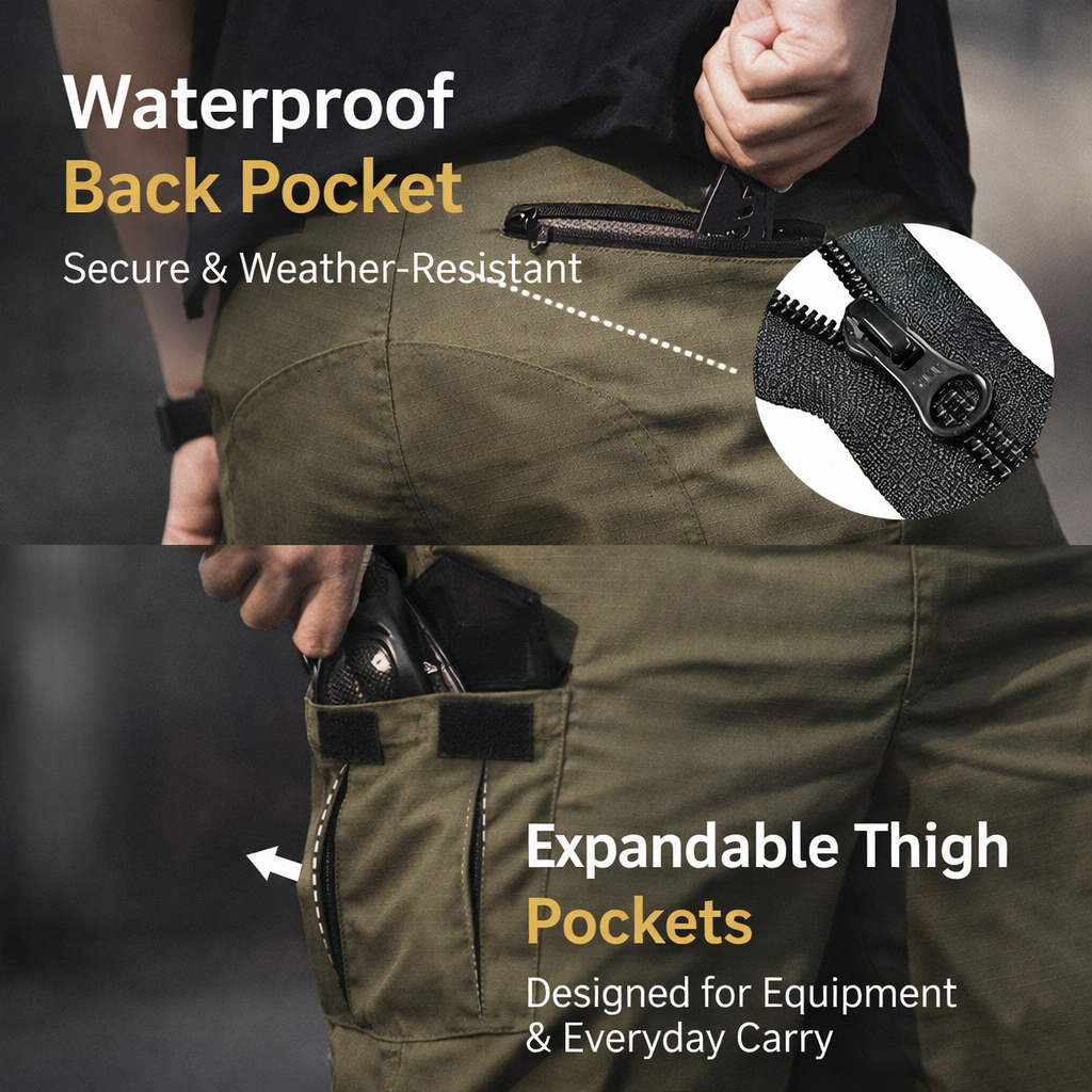 Herren Cargohose wasserdicht – Ripstop Tactical