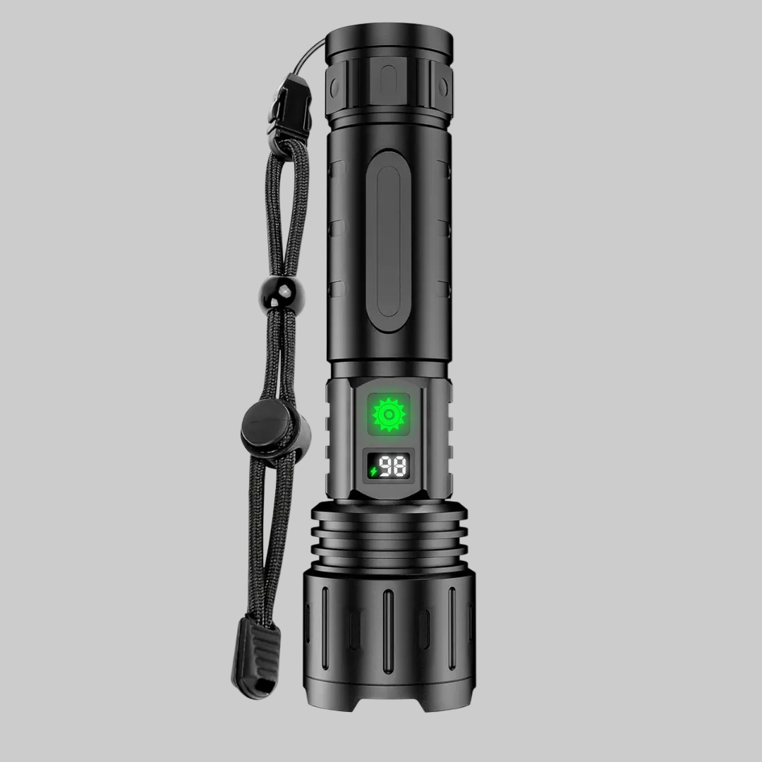Ultrahelle, wiederaufladbare LED-Taschenlampe mit Powerbank-Funktion