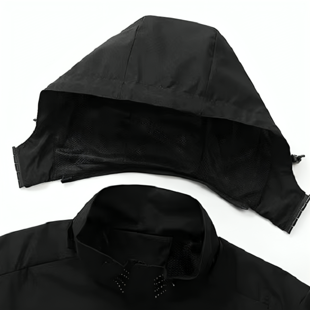 Herren Kapuzen-Wasserdichte Regenjacke – Legere Alltags-Regenjacke für Herren
