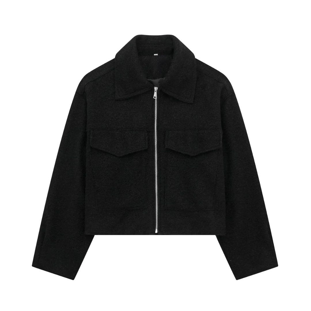 Mantel Damen mit Reißverschluss & Brusttaschen – NordVell Classic Jacket