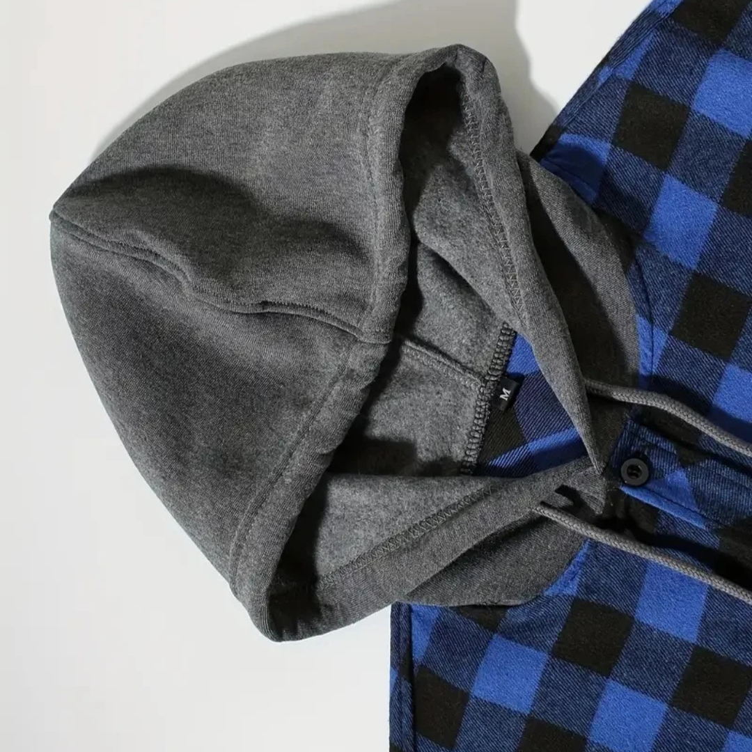 Flanell Pullover mit Kapuze & Karo-Design – Nordspur TrailHaven