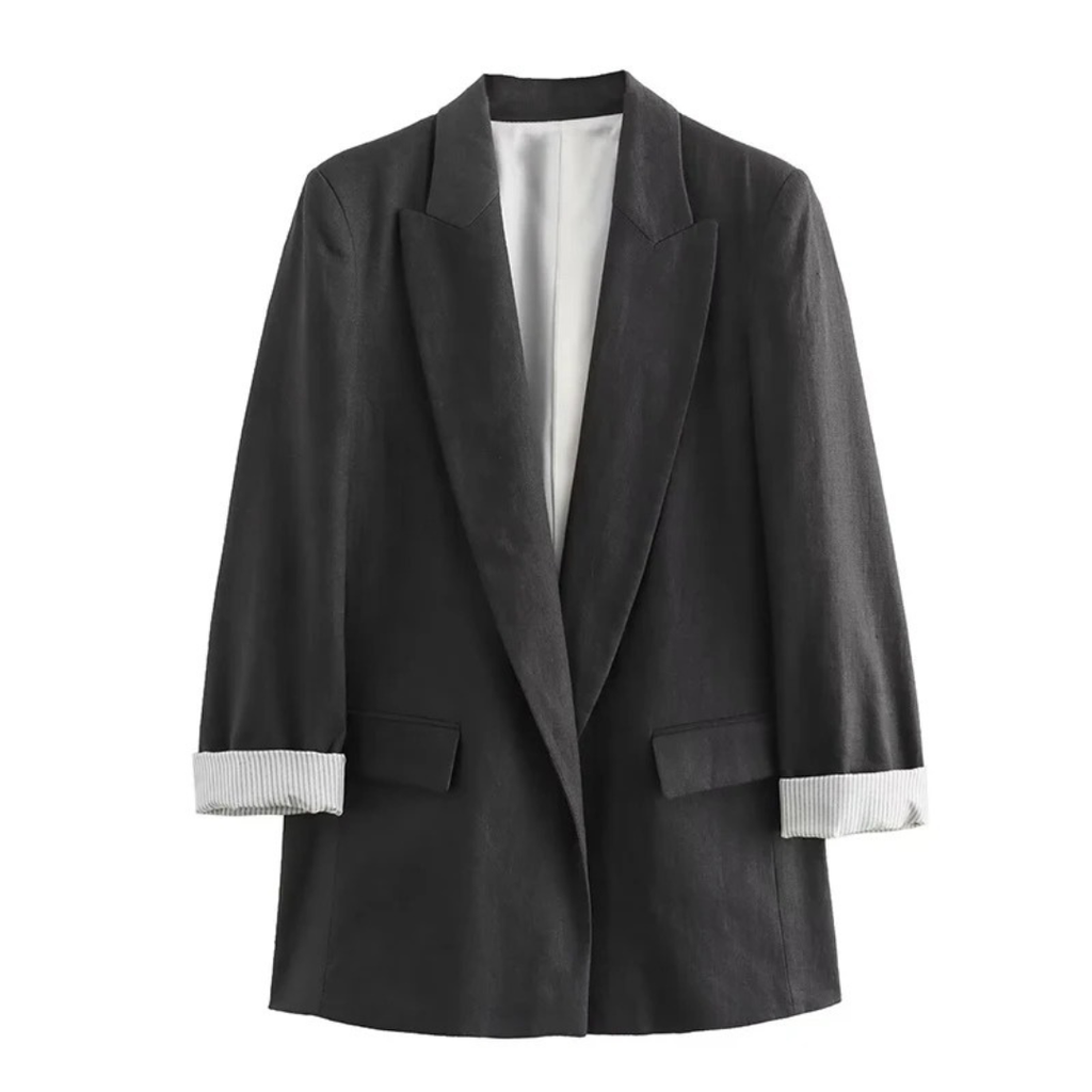 Mantel Damen mit Vintage-Revers & Taschen – Nordveil Blazer