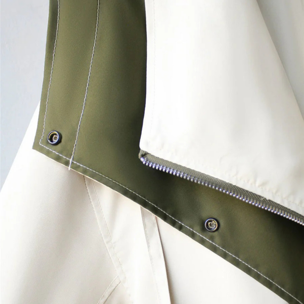 Damen Übergangsjacke mit verstellbarer Taille & leichtem Design – NordBreeze Alva