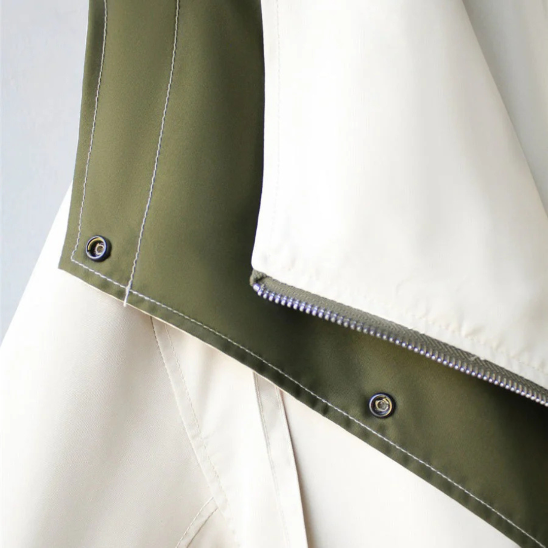 Damen Übergangsjacke mit verstellbarer Taille & leichtem Design – NordBreeze Alva