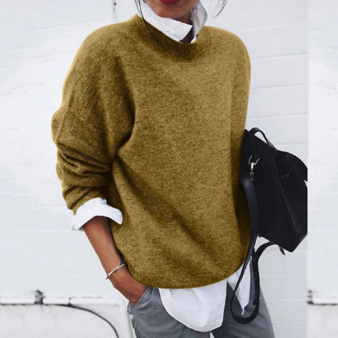 Polyester Pullover Damen mit lockerer Passform – Jolanda Knit