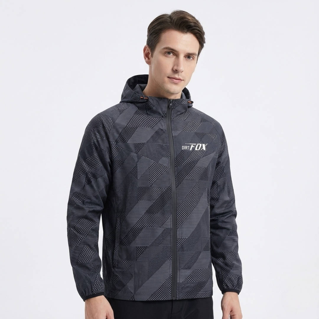 VeloGuard Fahrrad-Windjacke mit Kapuze