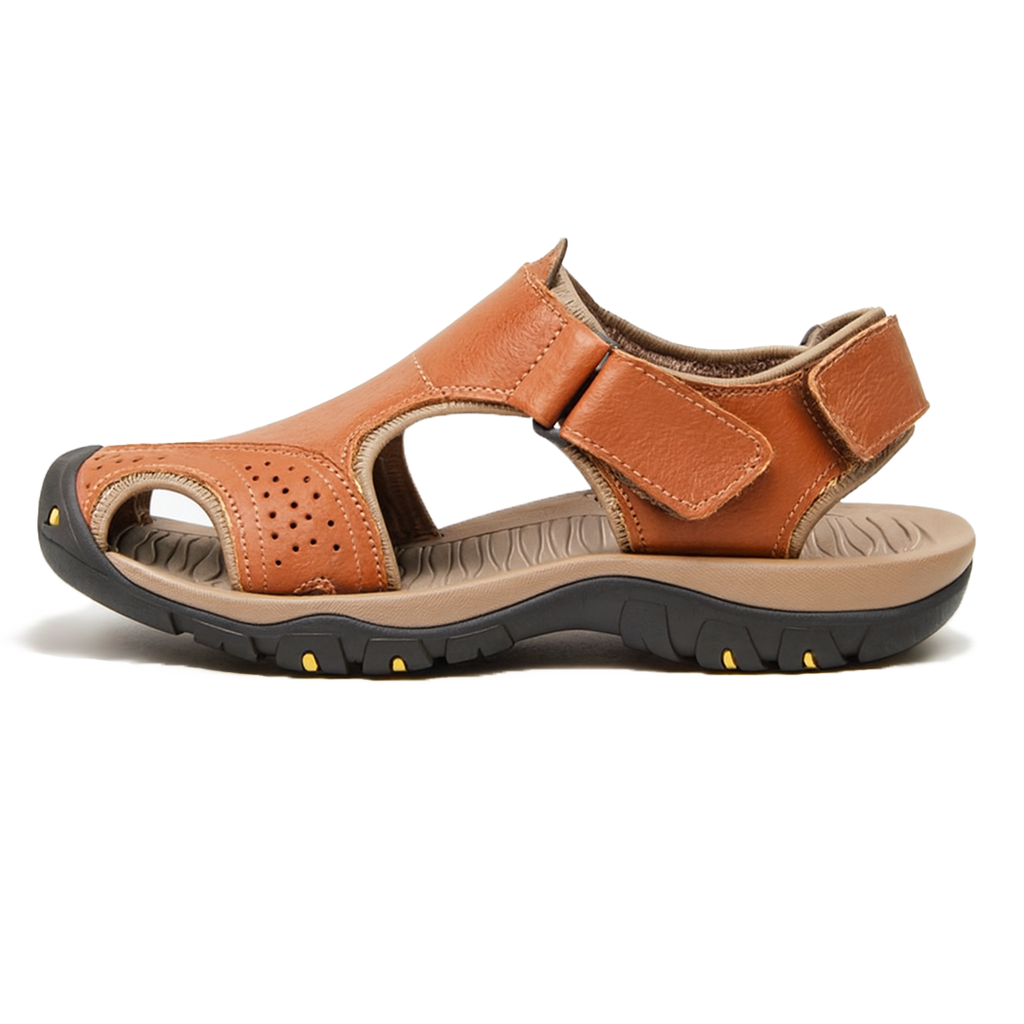 Herren-Komfortsandalen mit extra breiter Zehenbox und verstellbaren Riemen