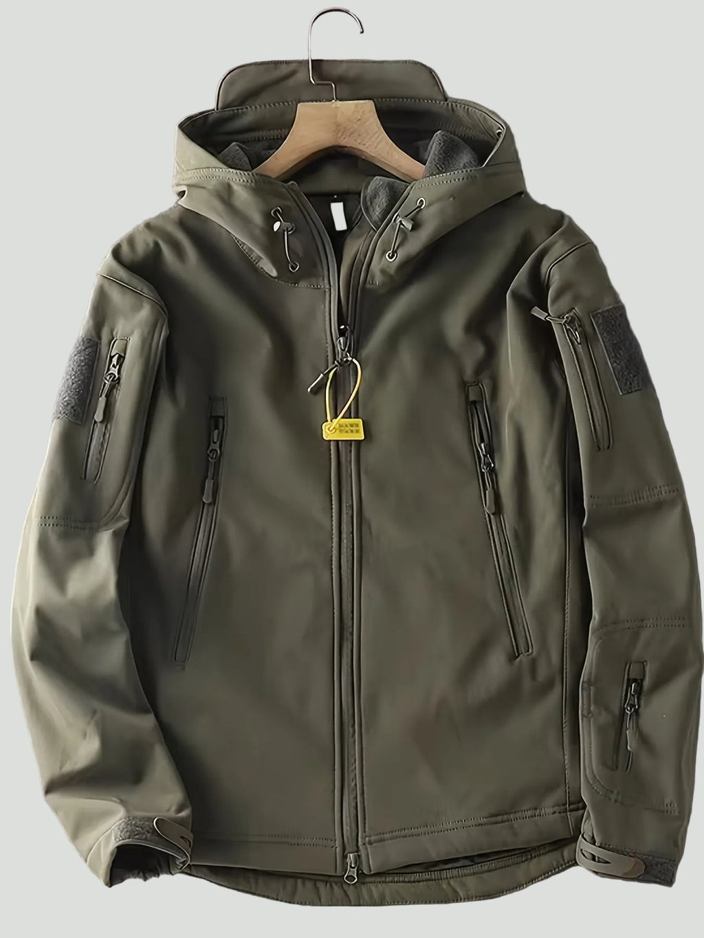 Herren Outdoor-Jacke mit Kapuze – leichte Zip-Schicht