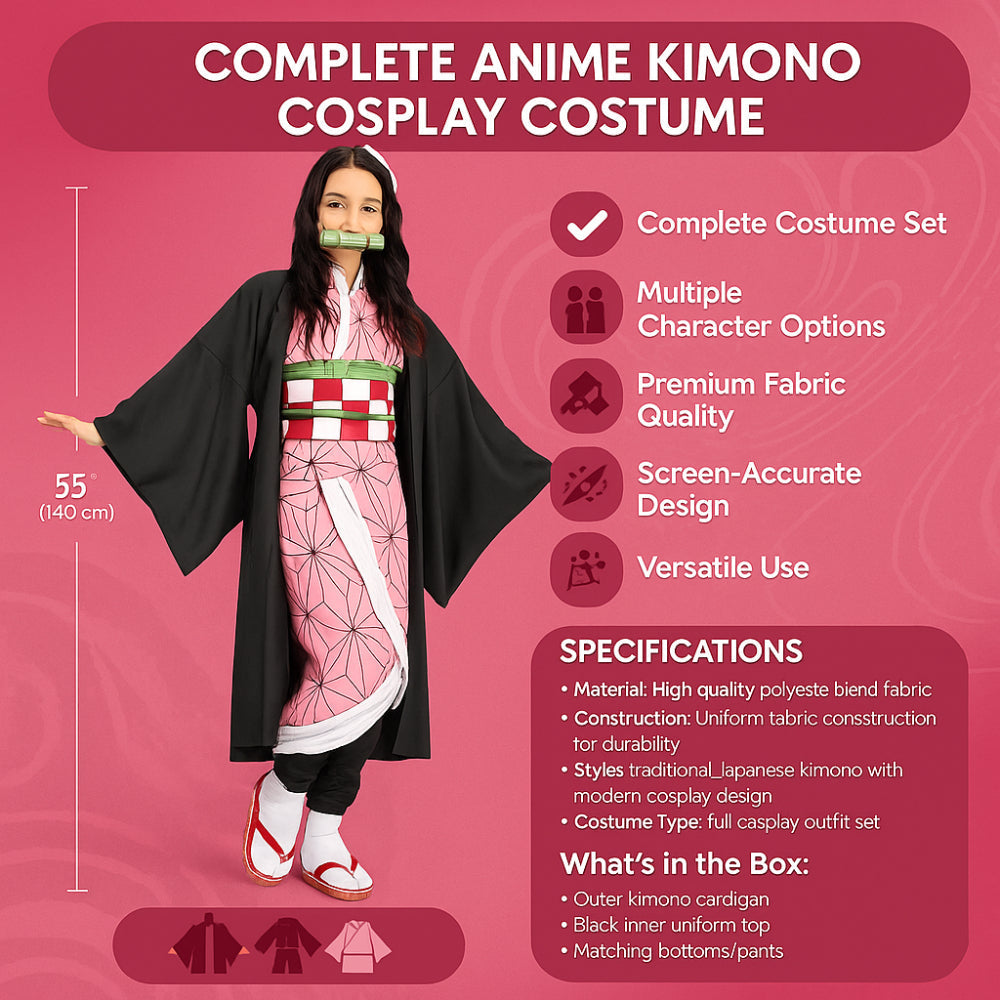 Anime-Kimono-Cosplay-Kostümset